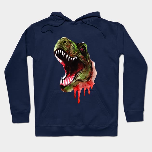 Bloody Dinosaur Hoodie by reedae